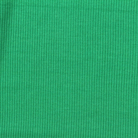 Modal Tencel Lyocell Stretch Rib Knit Fabric, 360 gsm, 124 cm — Green