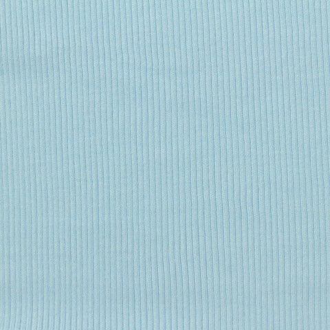 Modal Tencel Lyocell Stretch Rib Knit Fabric, 350 gsm, 124 cm — Blue