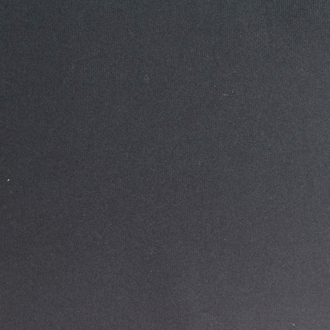 Brushed Nylon Stretch Knit Fabric, 300 gsm, 152 cm — Black