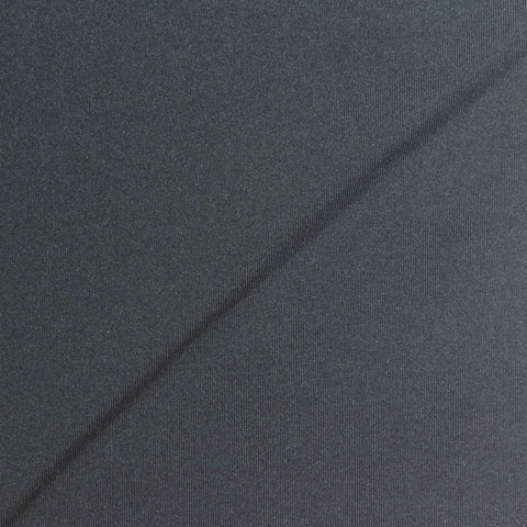 Brushed Polyester Stretch Milk Silk Knit Fabric, 190 gsm, 152 cm — Grey
