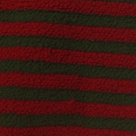 Striped 100% Polyester Knit Fabric, 390 gsm, 176 cm — Red