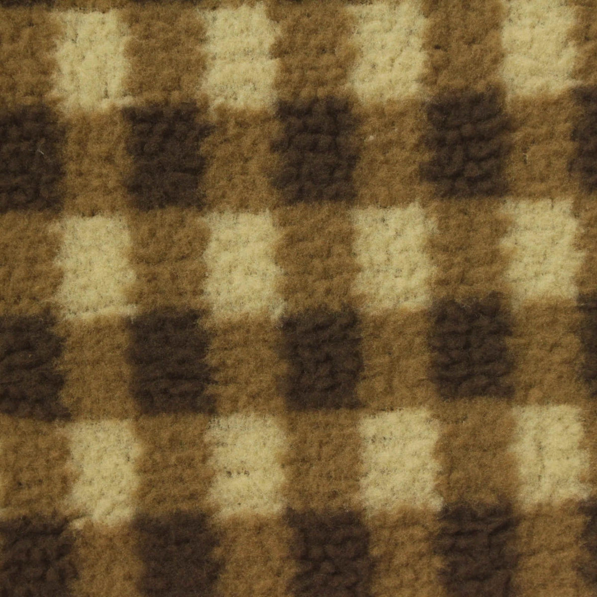 Brown Check Knit, Polyester