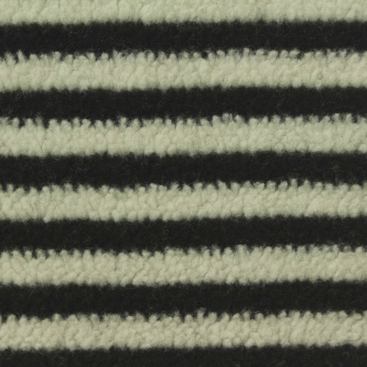 Black Horizontal-Stripe Knit, Poly-Cotton