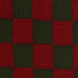 Plaid 100% Polyester Knit Fabric, 390 gsm, 176 cm — Red