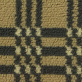 Beige Plaid Knit, Polyester