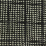 Black Houndstooth Interlock Knit, Polyester