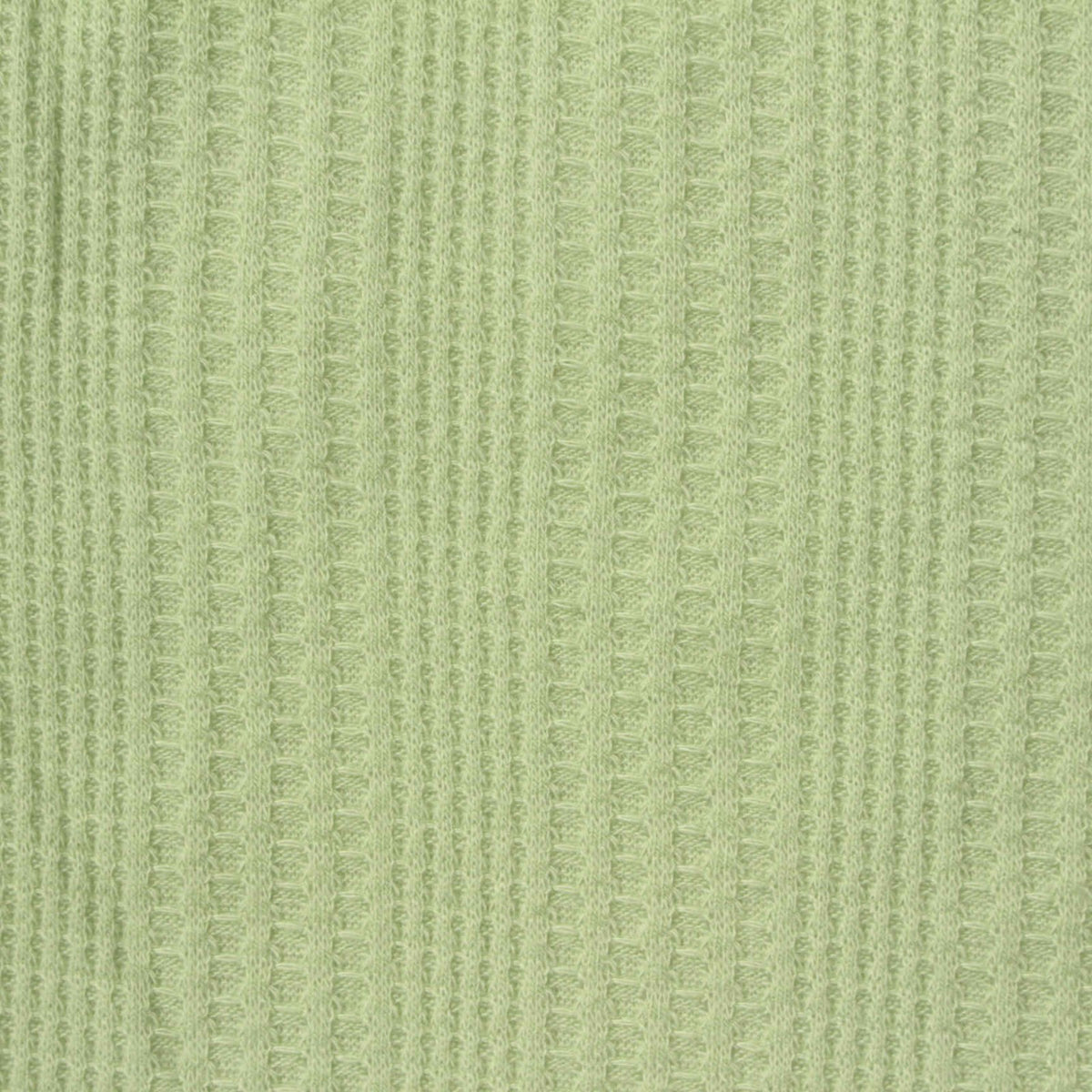 Light Green Waffle Knit, Poly-Viscose