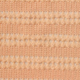 Peach Openwork-Stripe Chunky Knit, Polyester