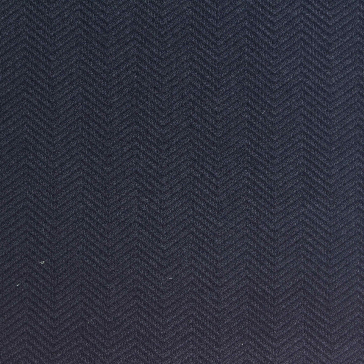 Dark Navy Chevron Interlock Knit, Cotton-Nylon