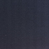 Dark Navy Chevron Interlock Knit, Cotton-Nylon