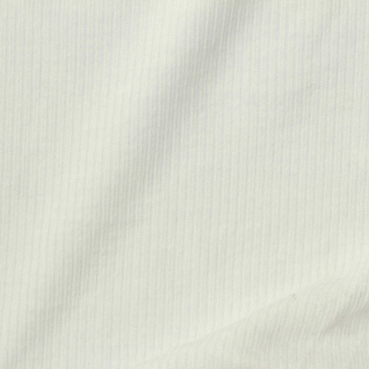 White Ribbed Jersey Knit, Poly-Cotton