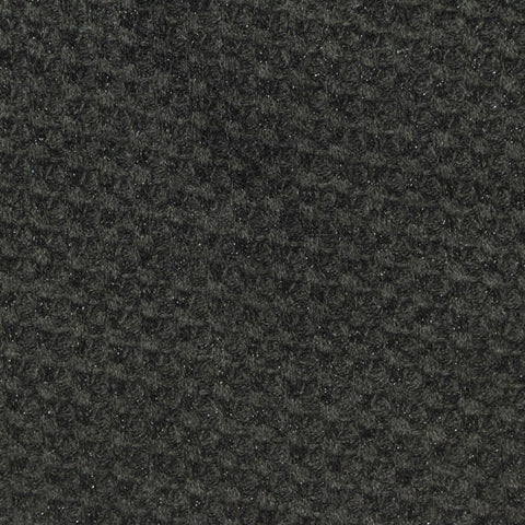 Black Textured Waffle Knit, Poly-Viscose