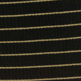 Beige Horizontal-Stripe Rib Knit, Viscose