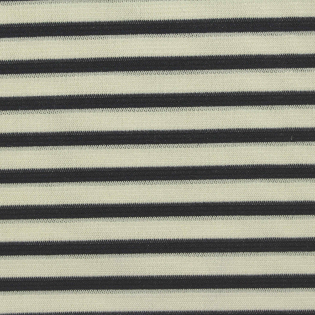 Black Horizontal-Stripe Fabric, Polyester