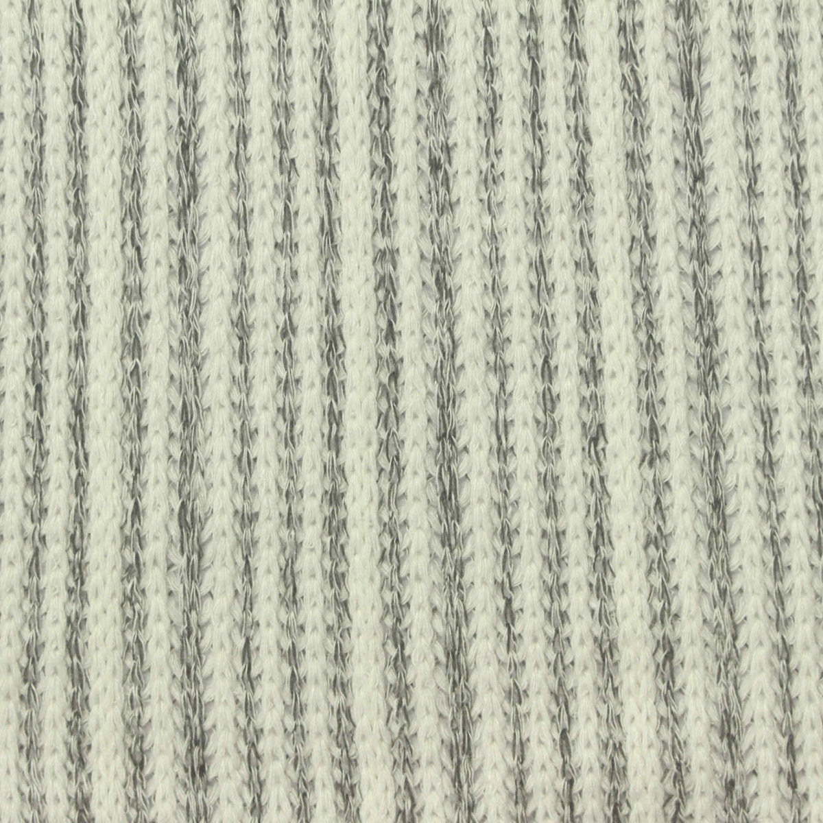White Stripes Jersey Knit, Viscose-Poly