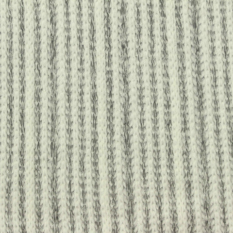 White Stripes Jersey Knit, Viscose-Poly