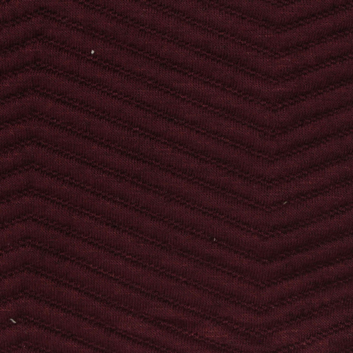Deep Maroon Textured-Chevron Jacquard, Poly-Viscose