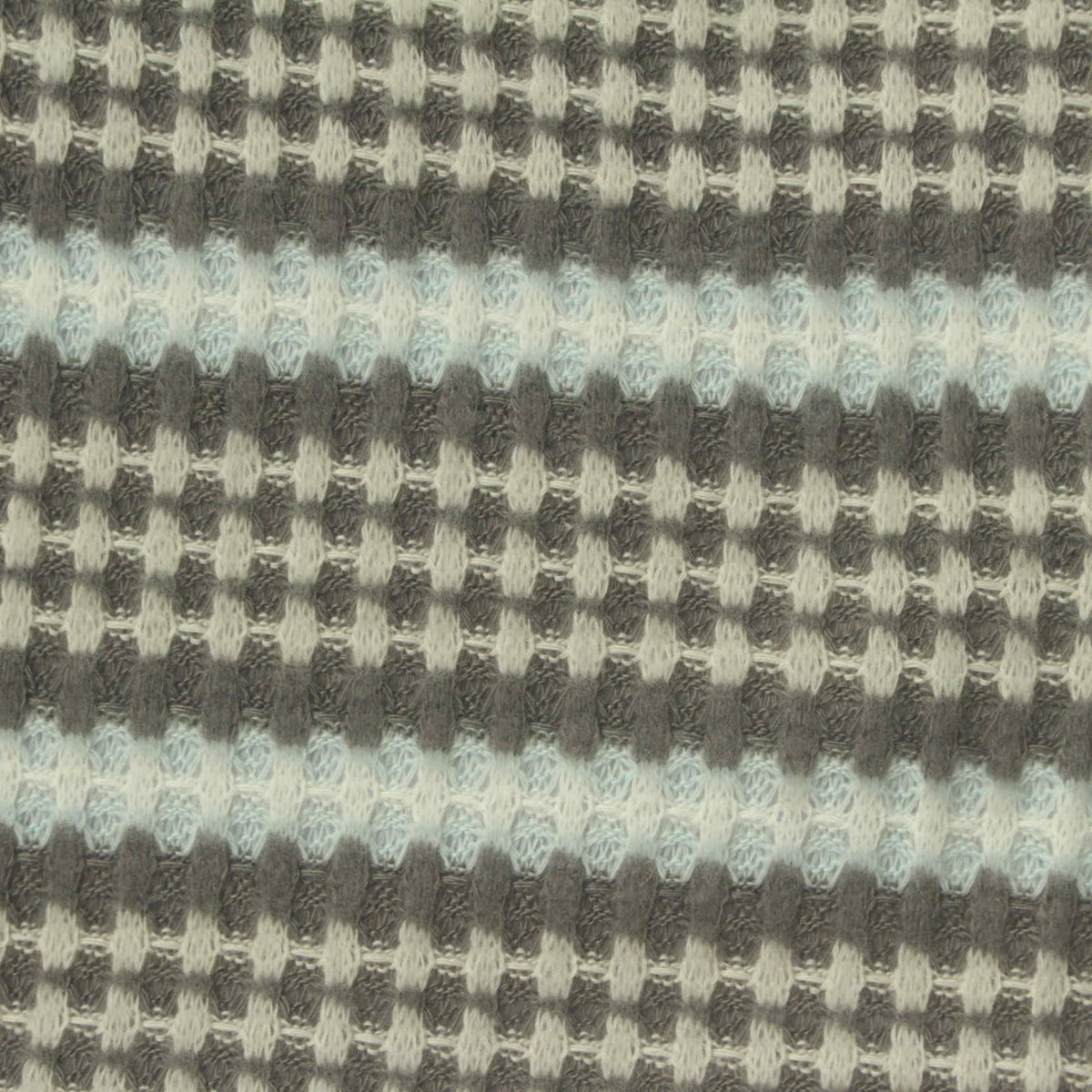 Grey Textured Waffle Knit, Polyester