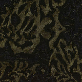 Jacquard Polyester Metallic Stretch Knit Fabric, 160 gsm, 155 cm — Black