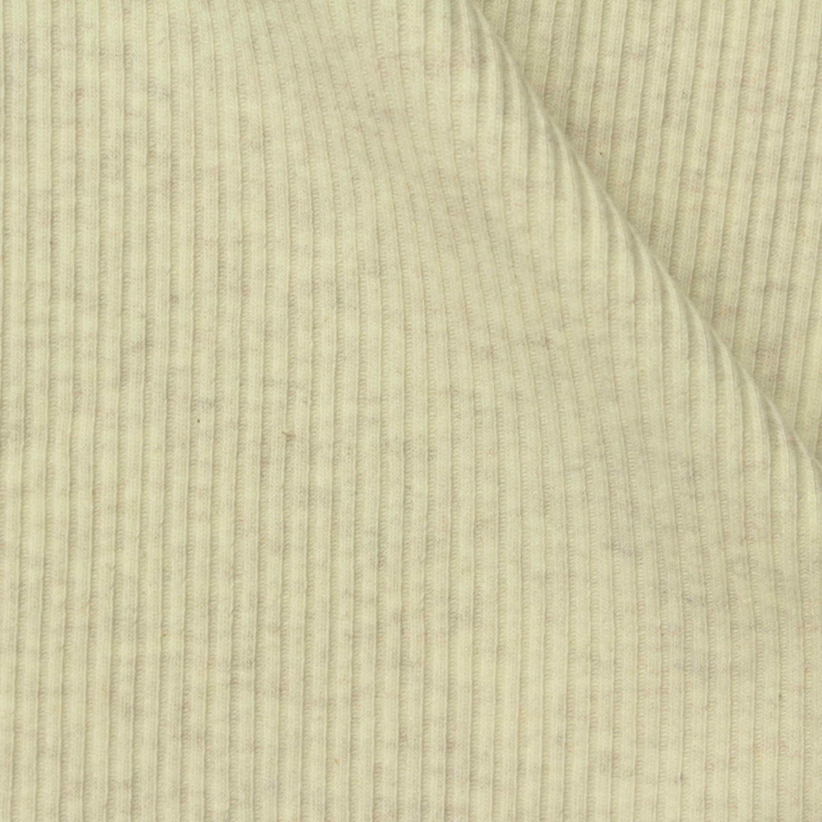 Light Beige Heather Rib Knit, Cotton