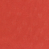 Red Subtle-Heart Pointelle Knit, Poly-Viscose