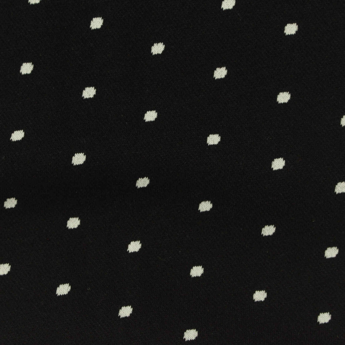 White Dots Interlock Knit, Poly-Viscose