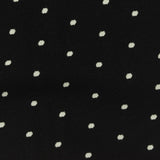 White Dots Interlock Knit, Poly-Viscose