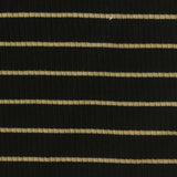 Beige Horizontal-Stripe Rib Knit, Viscose