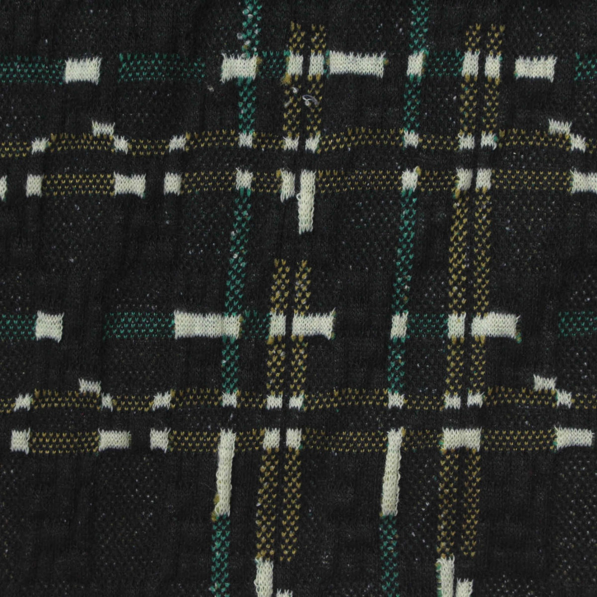 Black Plaid Jacquard, Polyester