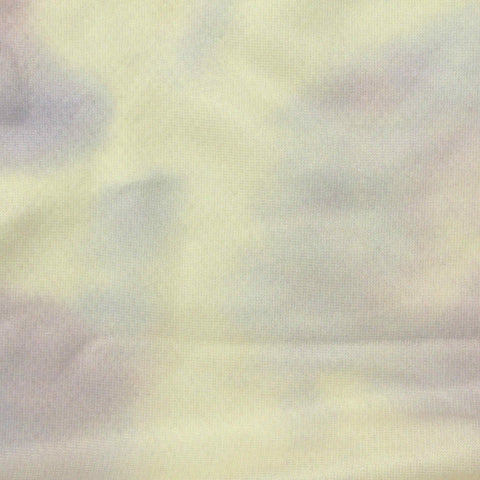 Pastel Yellow Abstract Birdseye Knit, Polyester