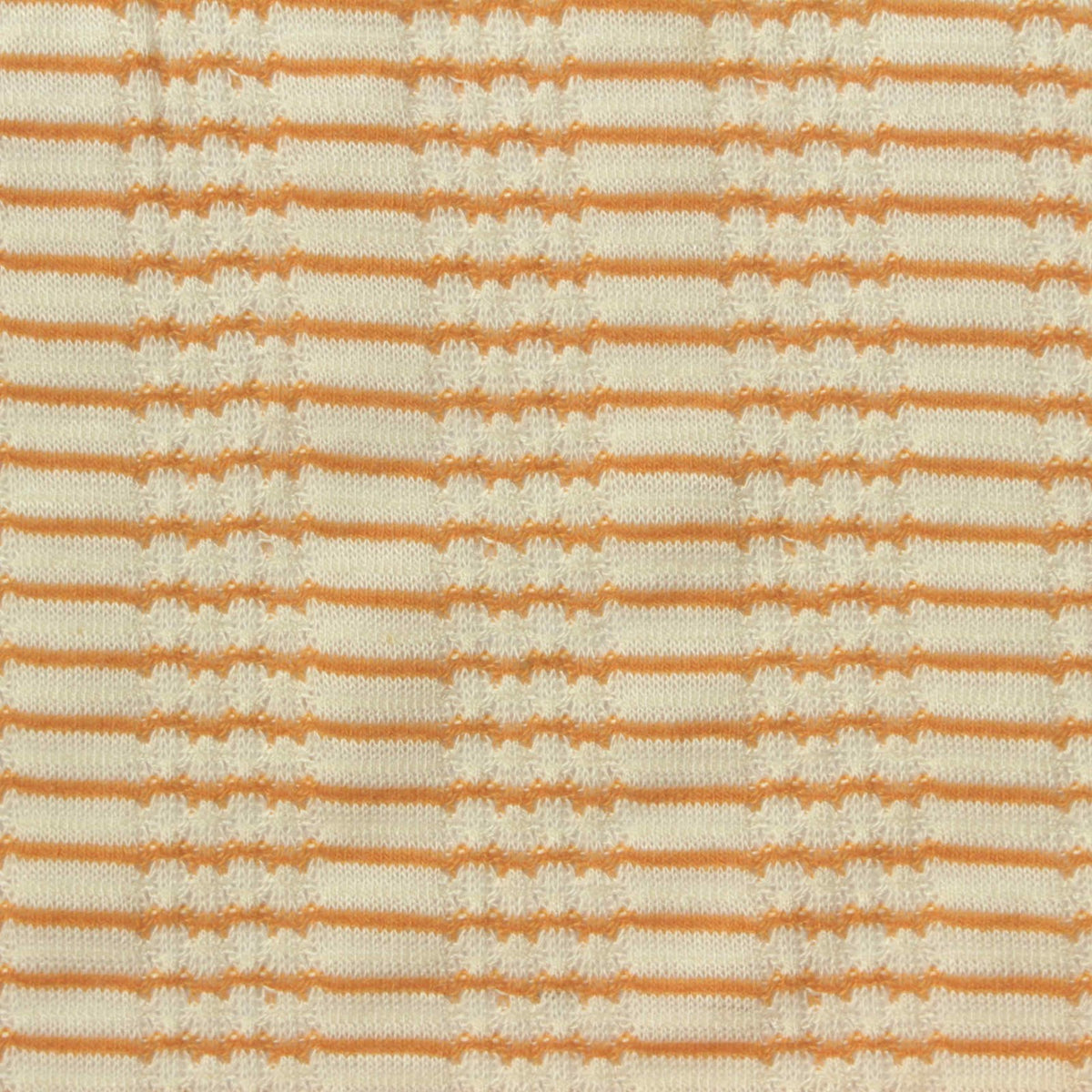 Orange Thin-Stripe Jersey Knit, Viscose-Poly