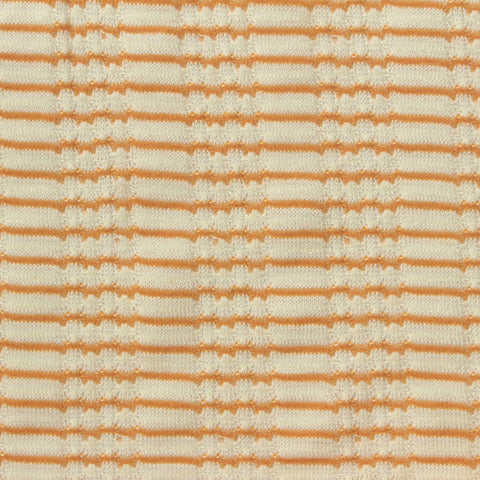 Orange Thin-Stripe Jersey Knit, Viscose-Poly