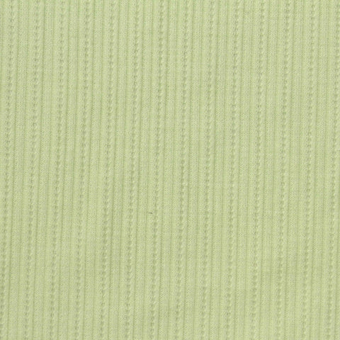 Light Green Ribbed Rib Knit, Poly-Viscose