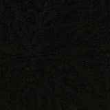 Jacquard Sequin Polyester Stretch Knit Fabric, 170 gsm, 170 cm — Black