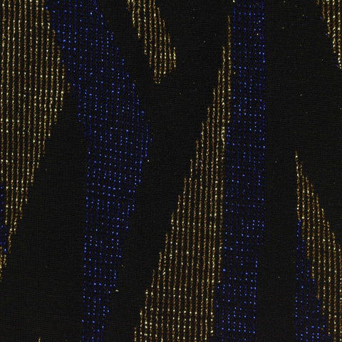 Blue Abstract Jacquard, Poly-Metallic
