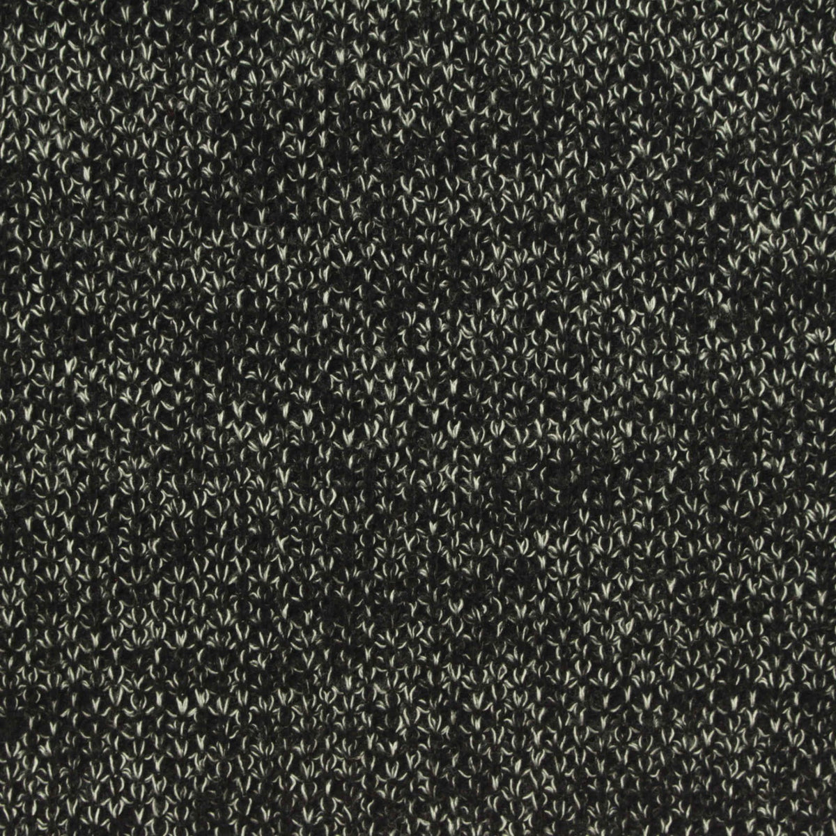 Black Marl Rib Knit, Polyester
