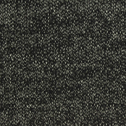 Black Marl Rib Knit, Polyester