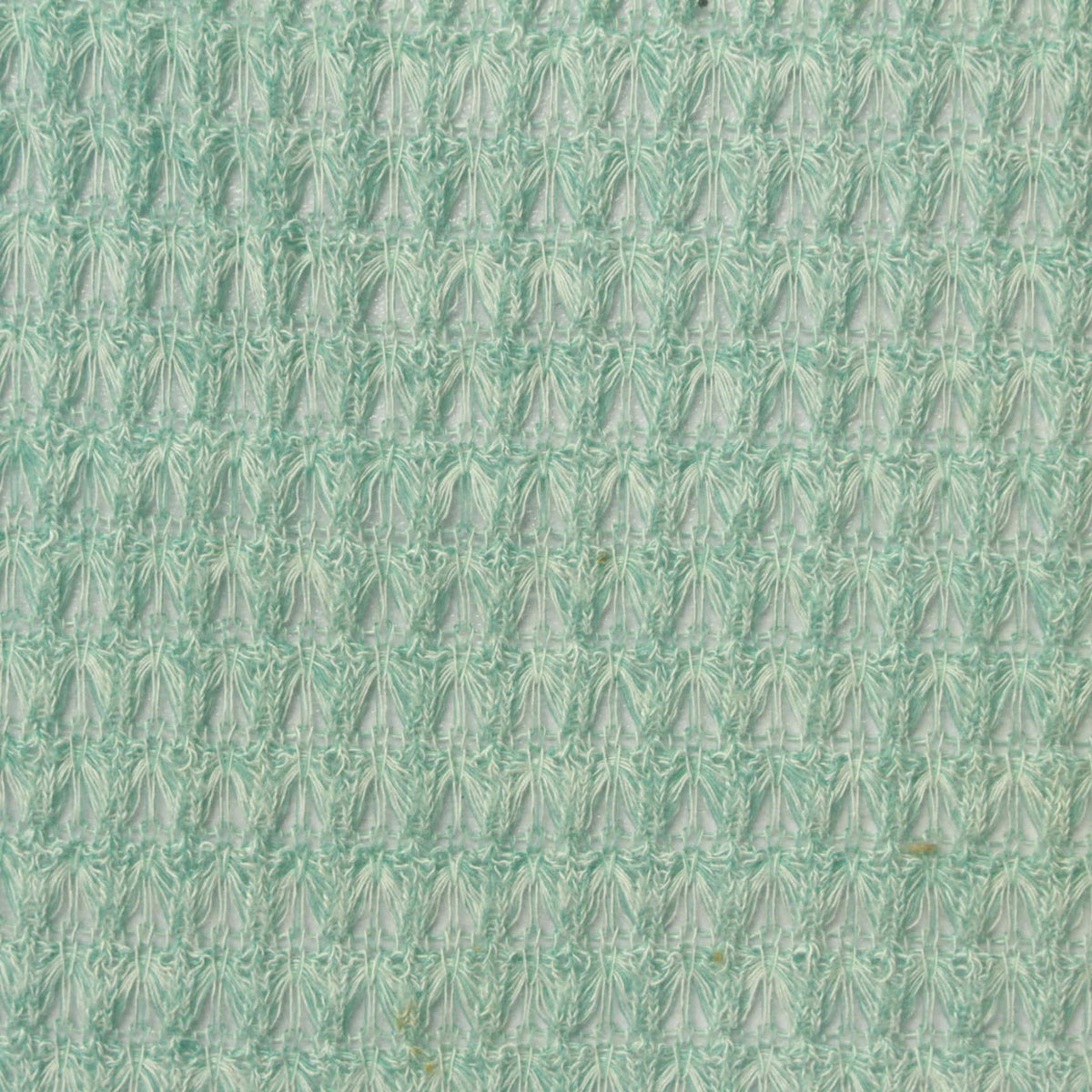 Light Mint Openwork Chunky Knit, Poly-Viscose