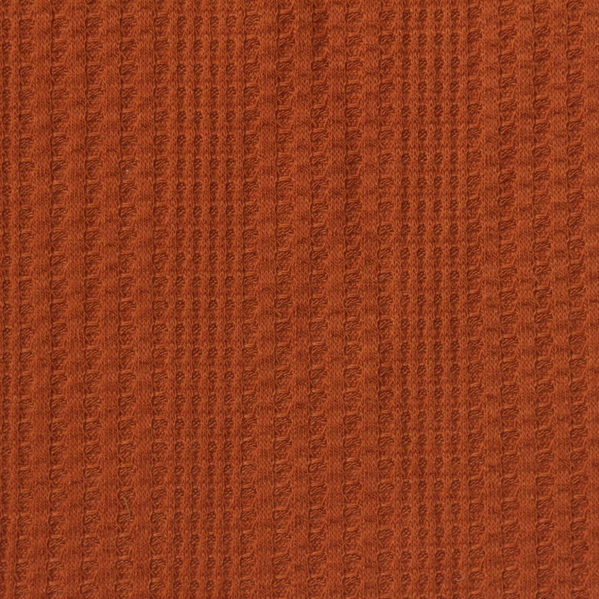 Orange Waffle Knit, Poly-Viscose