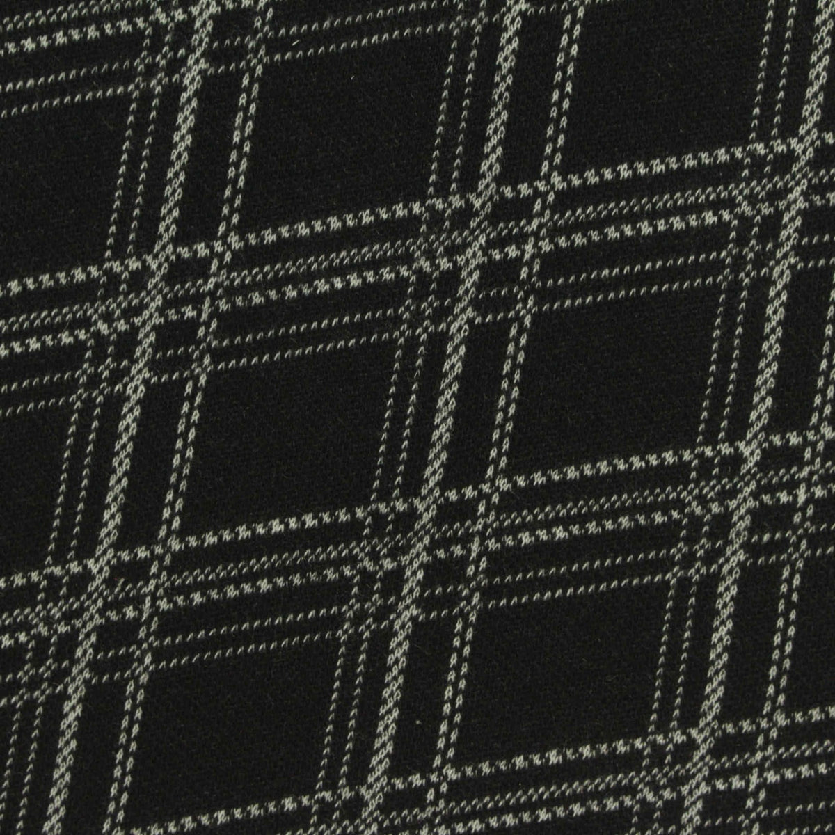 Grey Grid Interlock Knit, Polyester