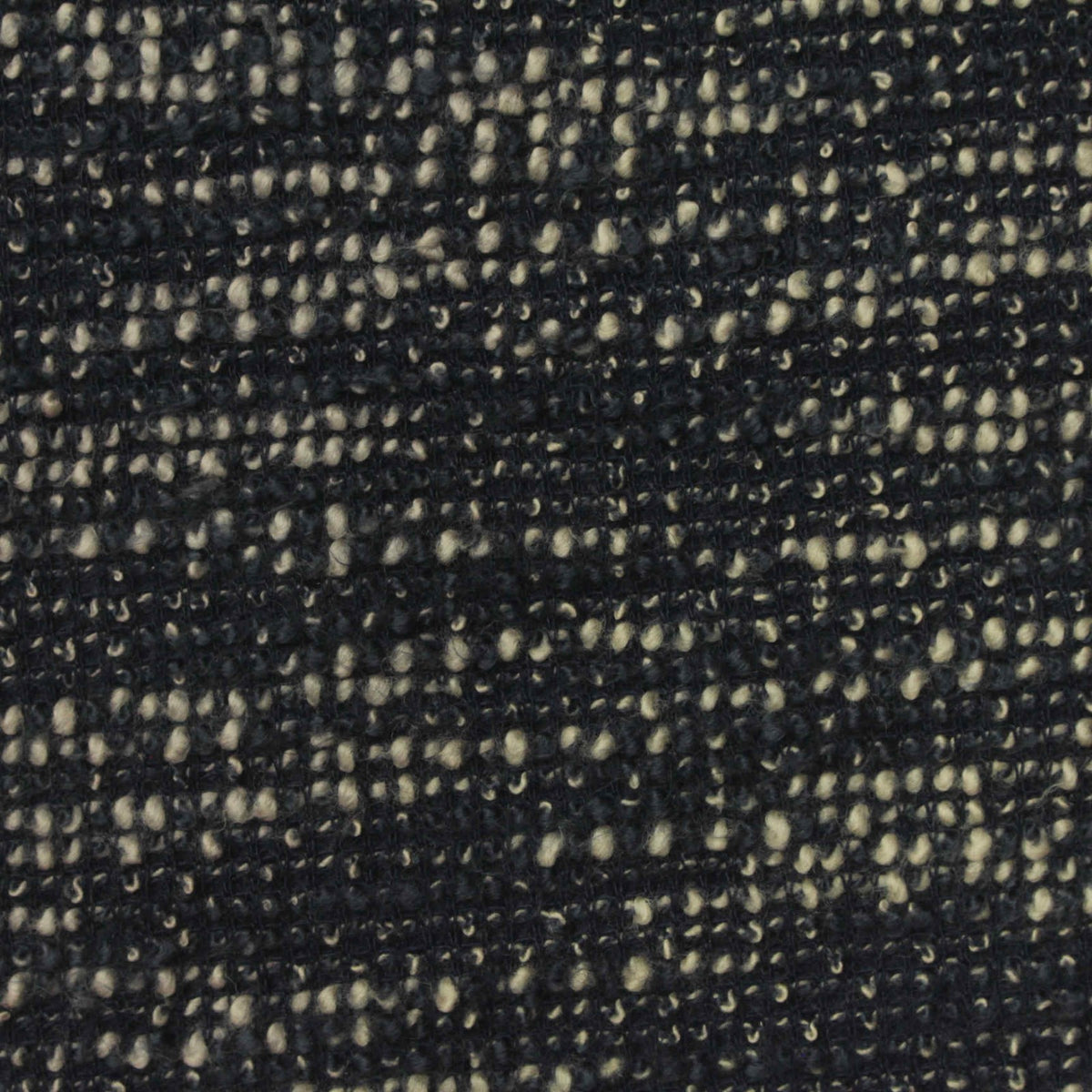 Black Textured Chunky Knit, Cotton-Poly