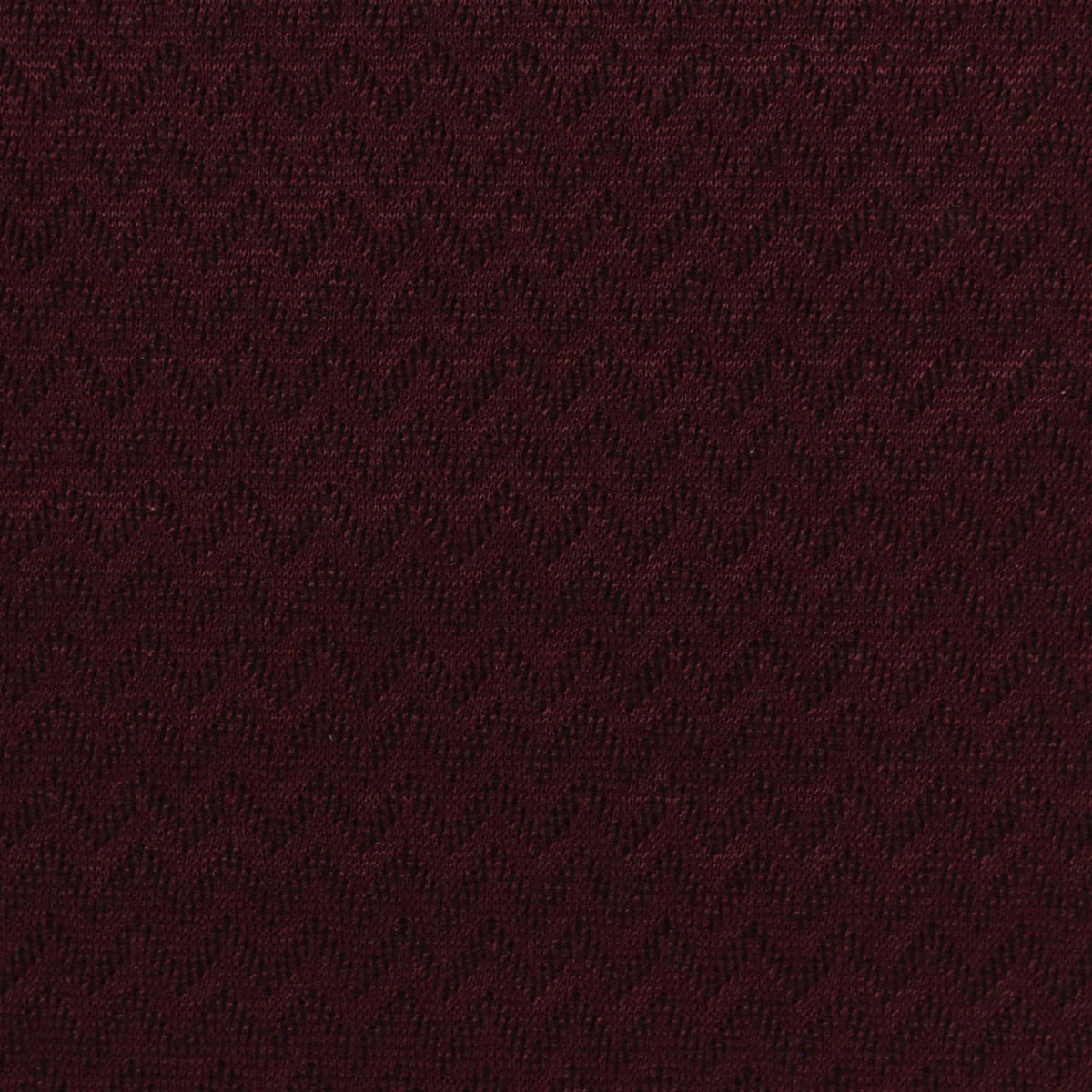 Deep Burgundy Textured-Chevron Jacquard, Cotton-Poly