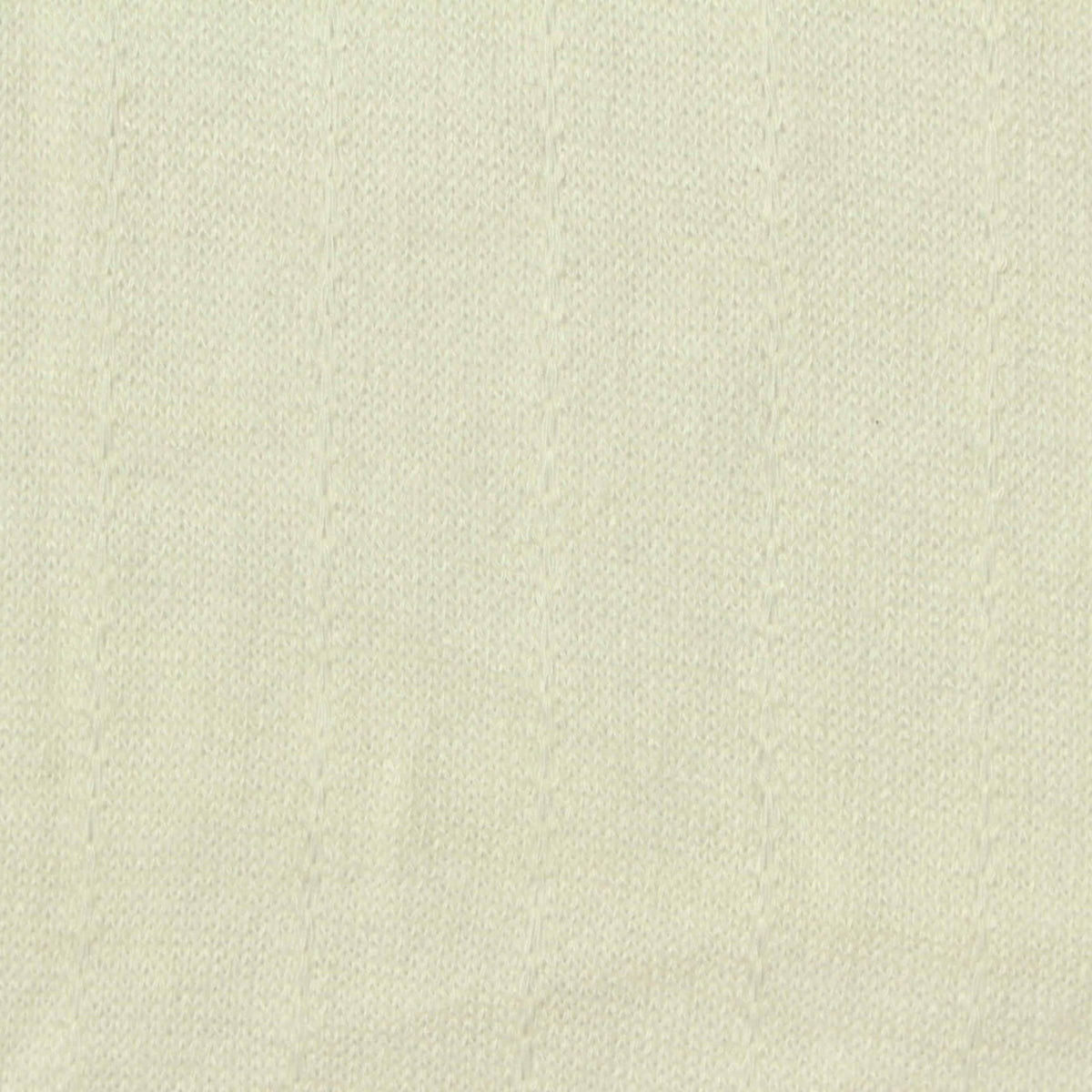 White Textured-Stripe Chunky Knit, Viscose-Poly