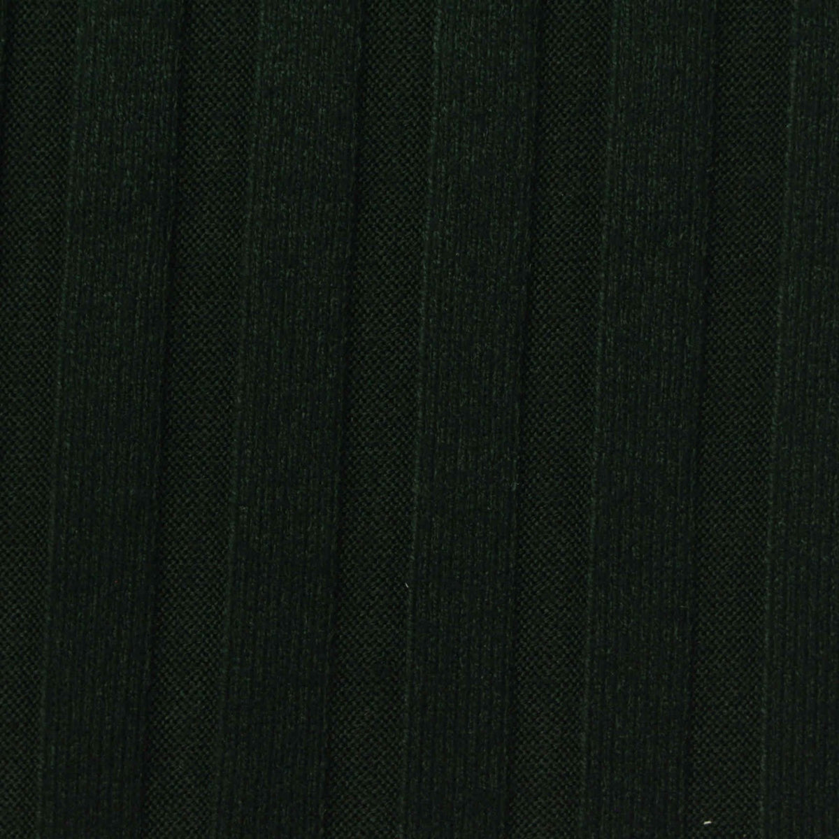 Dark Green Ribbed Rib Knit, Viscose-Poly