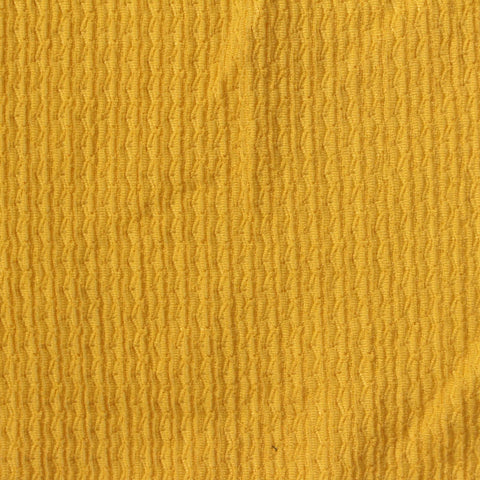 Yellow Textured Crepe, Polyester