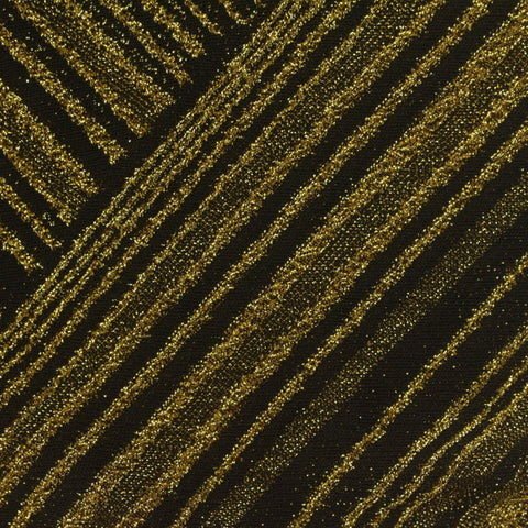 Gold Diagonal-Stripe Jacquard, Nylon-Metallic