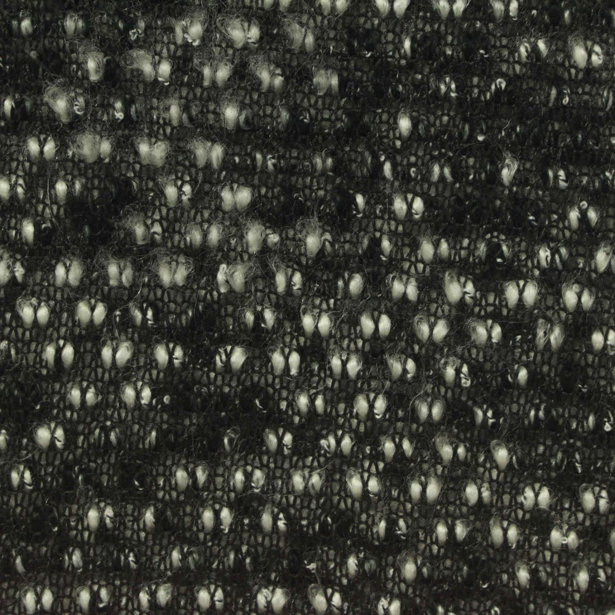 Black Flecks Chunky Knit, Acrylic-Poly