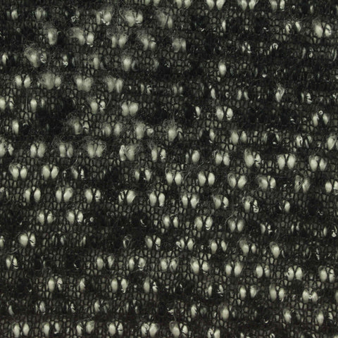 Black Flecks Chunky Knit, Acrylic-Poly