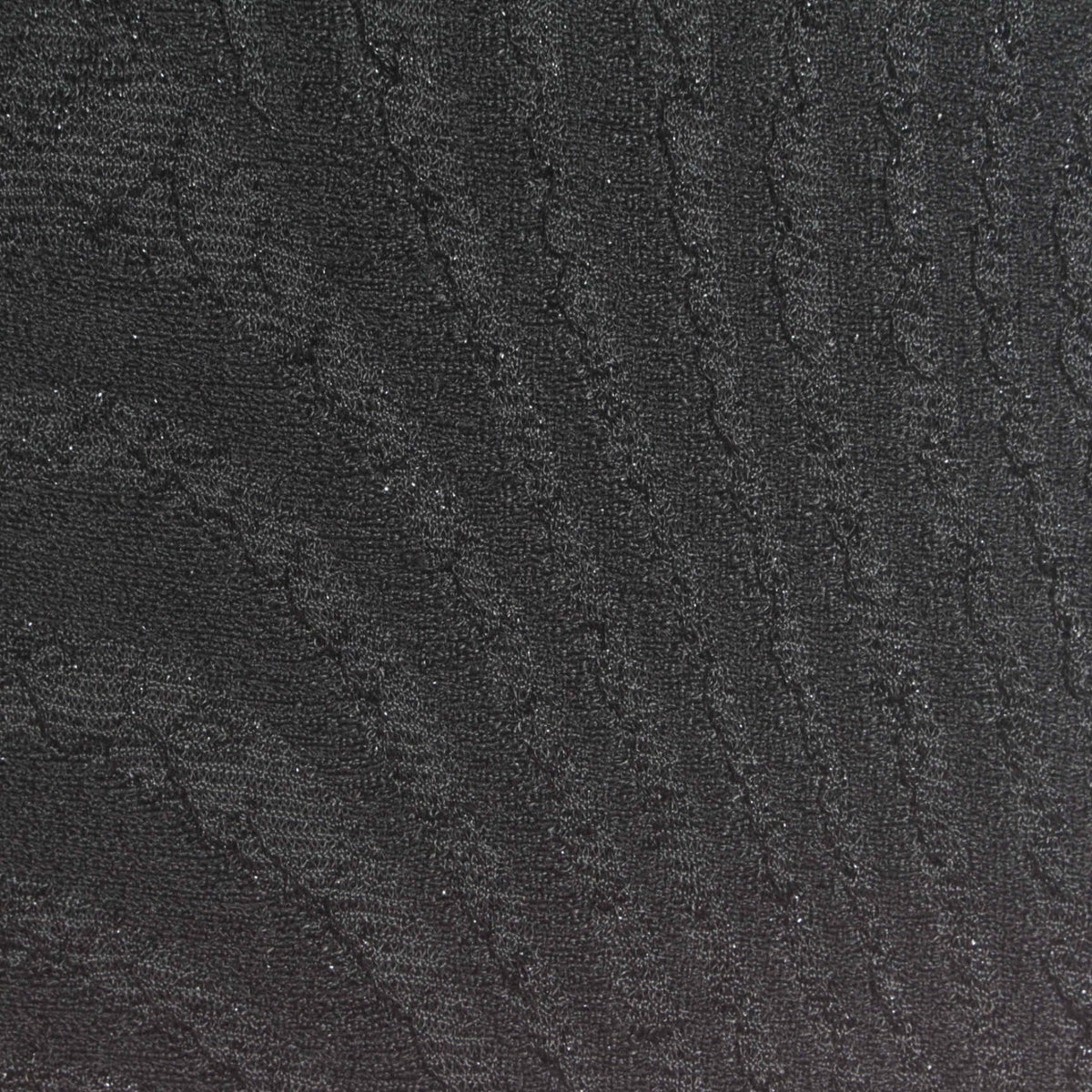 Black Textured Jacquard, Poly-Metallic