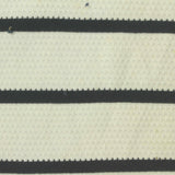Black Horizontal-Stripe Knit, Cotton